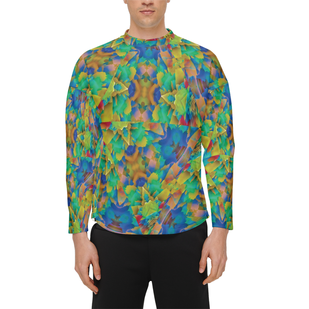 Colorful Chaos Men's Crewneck Sweatshirt - Swagger Art Store |