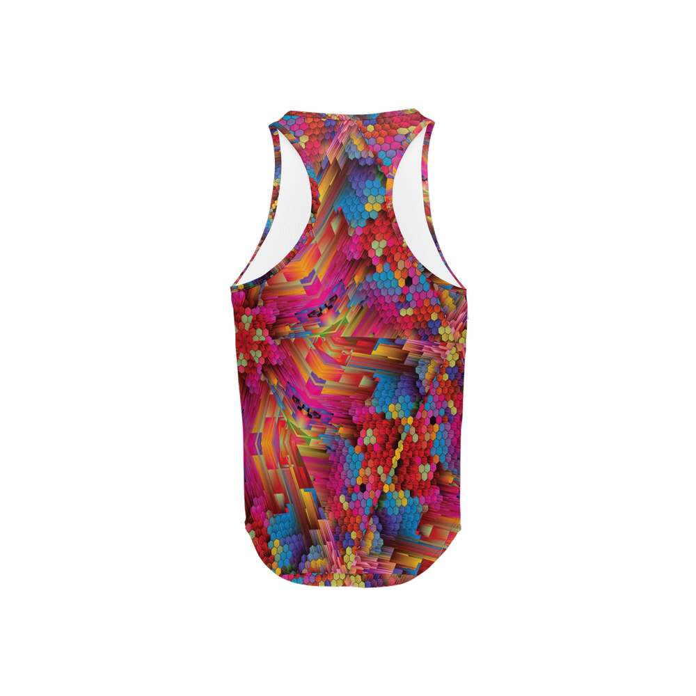 Colorful Spirals Men's Y-Back Muscle Tank Top - Swagger Art Store |