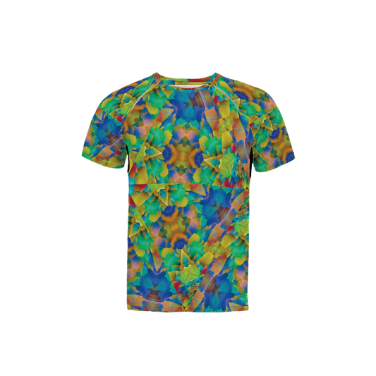 Colorful Chaos Men’s 3M Active Running T-Shirt - Swagger Art Store |