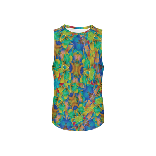 Colorful Chaos Men's Seamless Open Side Tank Top - Swagger Art Store |