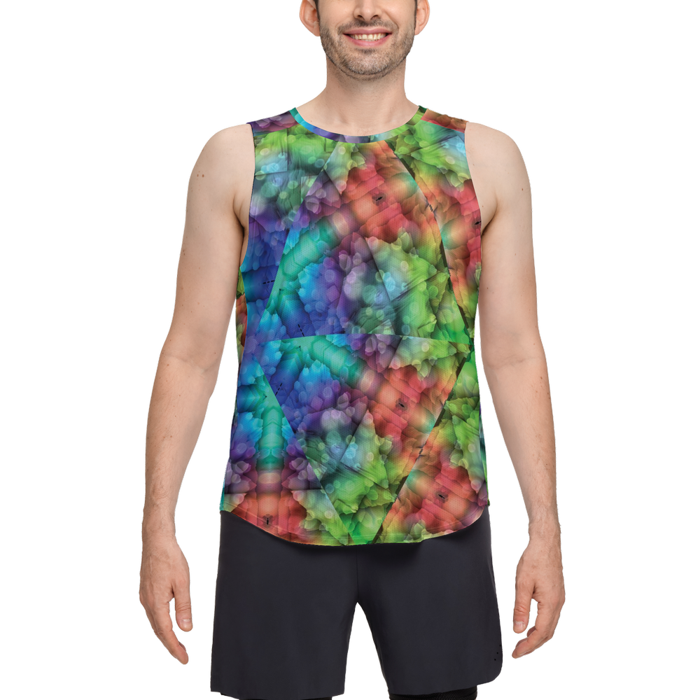 Colorful Dreams Men's Seamless Open Side Tank Top - Swagger Art Store |