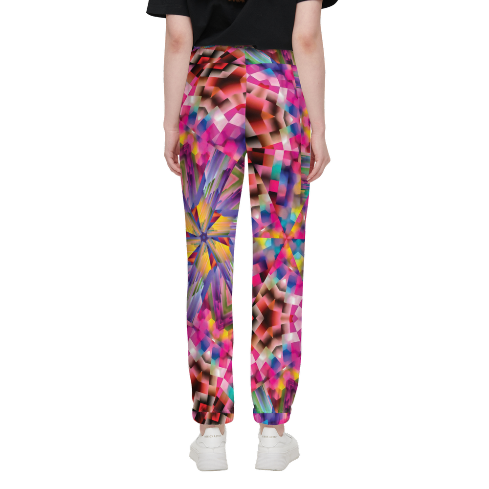 Colorful illusion Unisex Casual Fit Jogging Pants - Swagger Art Store |