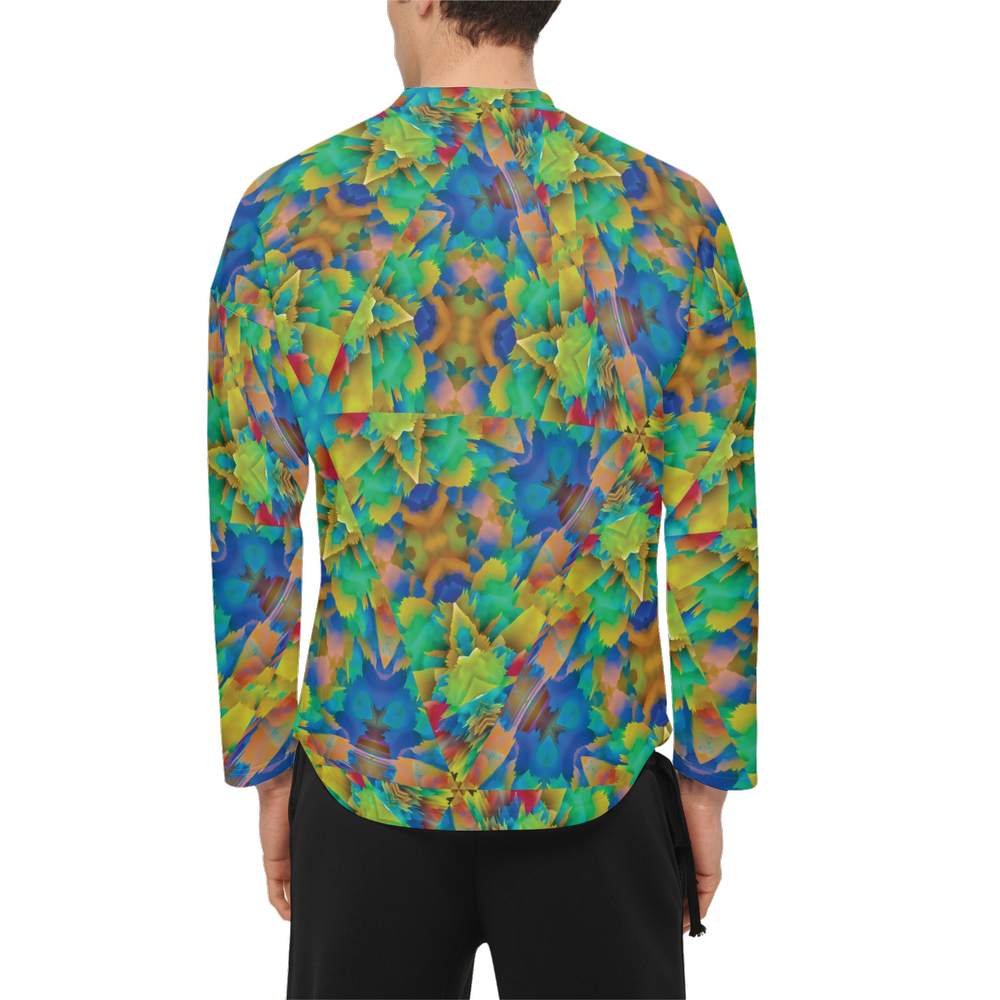 Colorful Chaos Men's Crewneck Sweatshirt - Swagger Art Store |