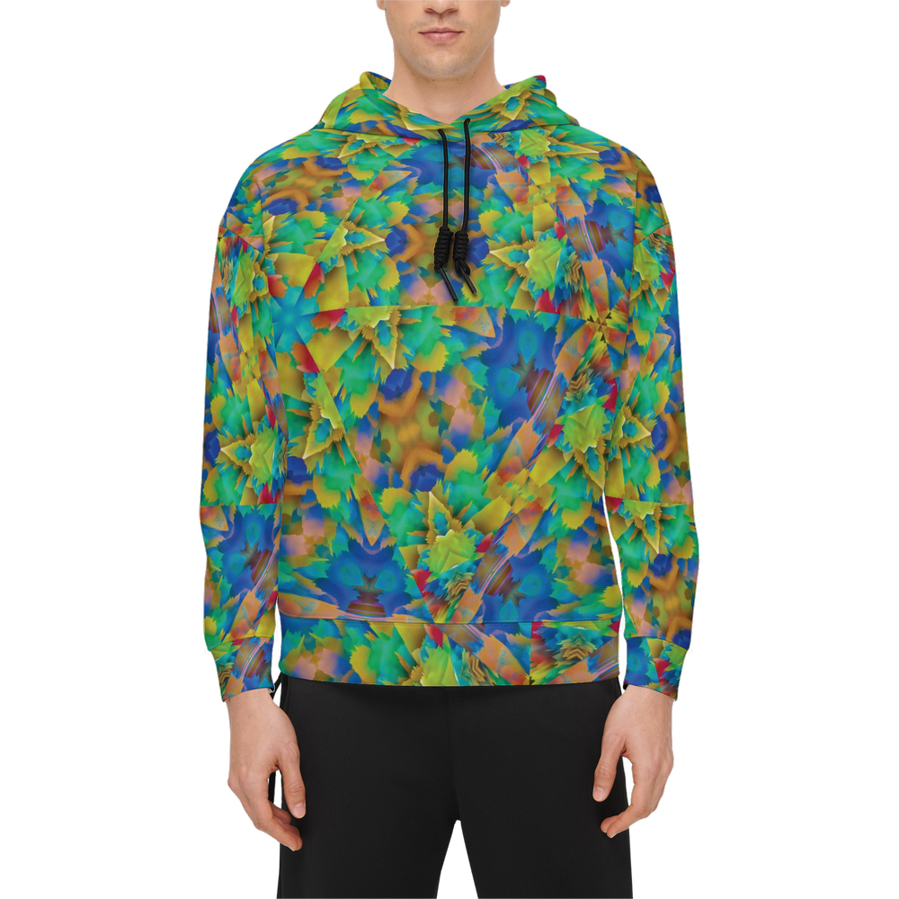 Colorful Chaos Men’s Relaxed Fit Hoodie - Swagger Art Store |