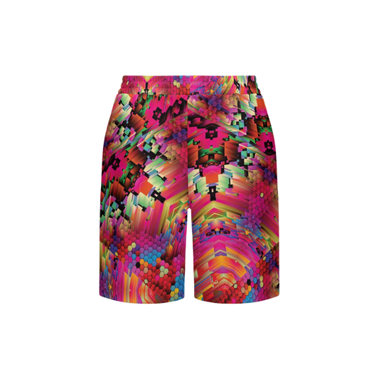 Abstract Color Explosion Unisex Casual Shorts - Swagger Art Store |