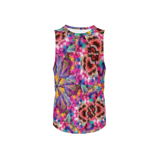 Colorful illusion Men's Seamless Open Side Tank Top - Swagger Art Store |